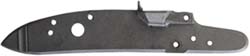 Lock plate, integral pan, 5.3 x 9" tapped